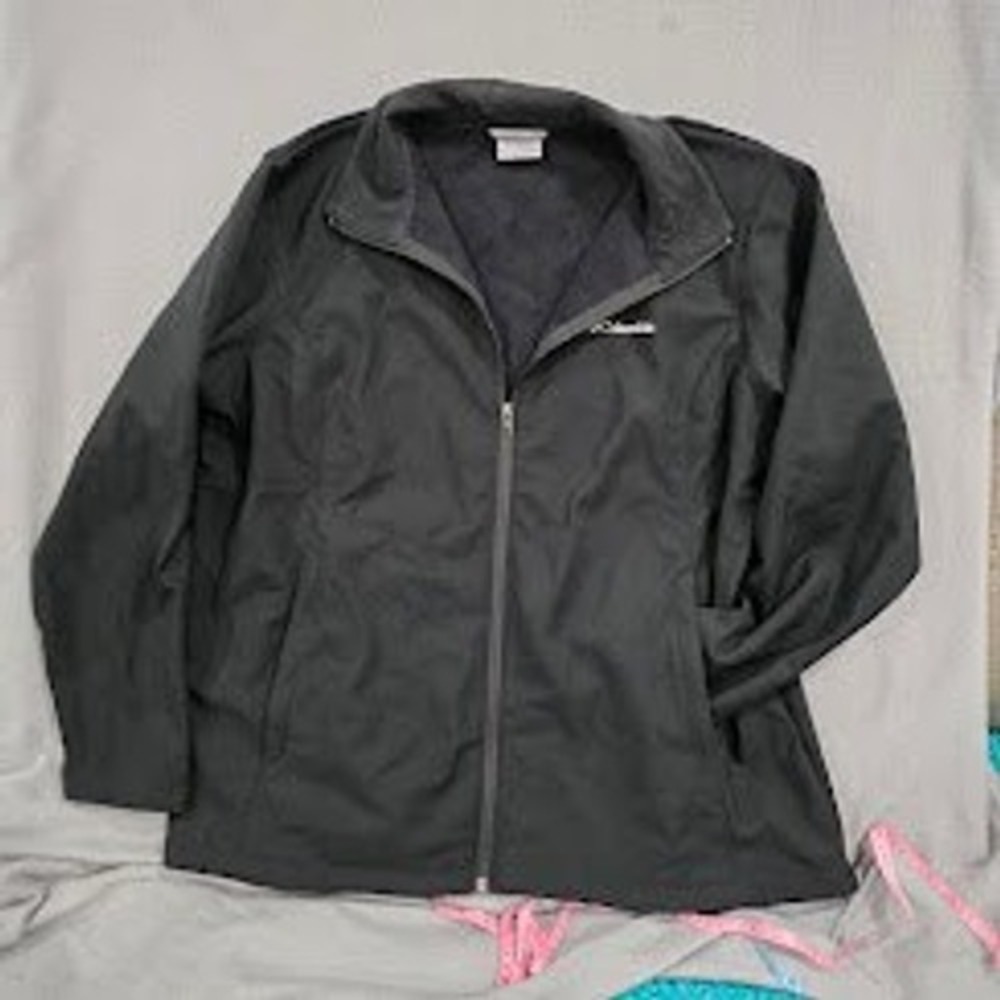 Columbia Kruser Ridge II Softshell Jacket Black Full Zip Fleece Lined Womens 2X